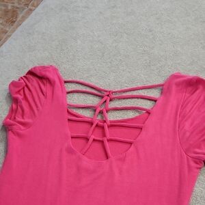 Pink Strappy Back Top